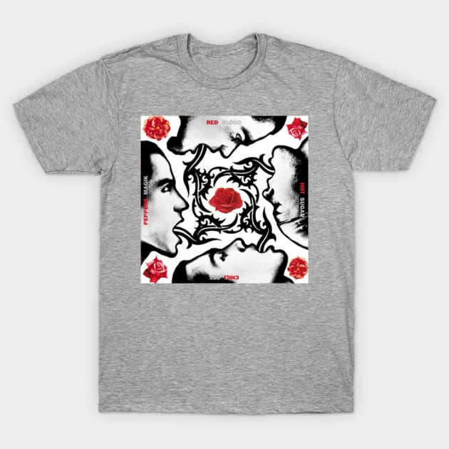 RCHP Red Hot Chilli Peppers Blood Sugar Sex Magik Album Retro Satire T-Shirt by robotbasecamp